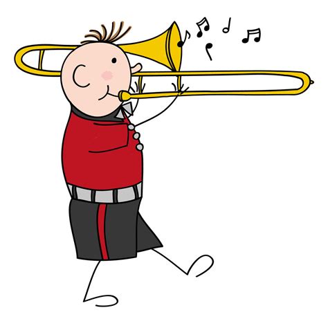 Trombone Cartoon Drawing | Free download on ClipArtMag