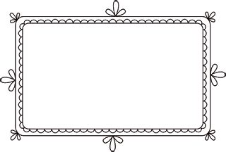 Free Clip Art & Brushes – Digital Frames with Scalloped Borders ...