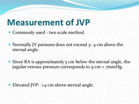 Jugular venous pressure