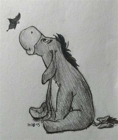 Day 28 of a Disney art challenge 2015 Eeyore - Bethany Skena #Eeyore # ...