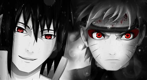 Naruto Sage Mode Vs Sasuke Eternal Sharingan Wallpaper