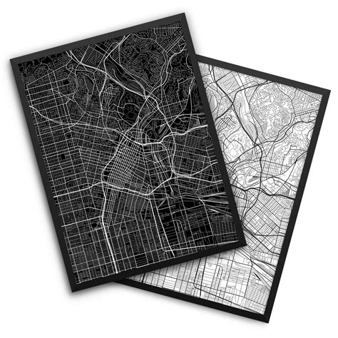 Los Angeles California Poster – City Map Decor