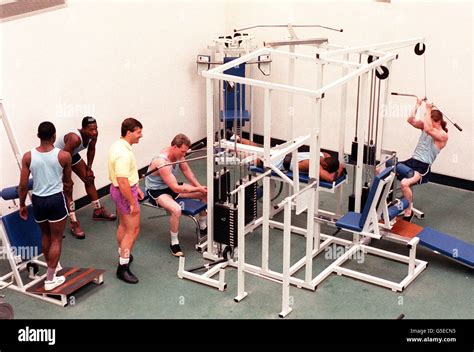 Belmarsh prison gym Stock Photo - Alamy