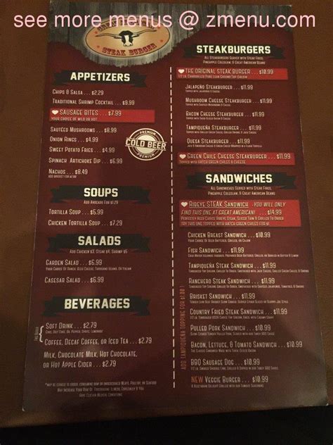 Online Menu of Great American Steak Burger Restaurant, Las Cruces, New Mexico, 88007 - Zmenu