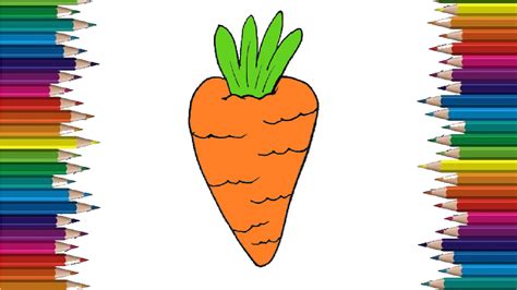 How to draw a carrot easy for beginners - How to draw a carrot easy for beginners with this how ...