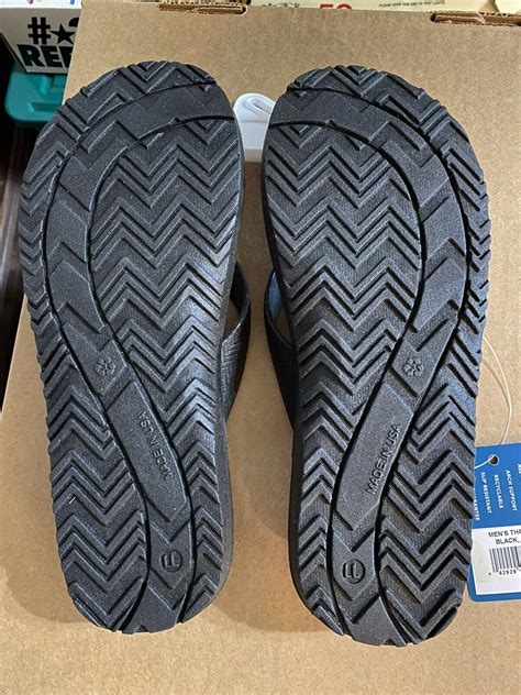 Okabashi Men’s Flip Flops sz LL 9.0 - 10.0 Black | eBay