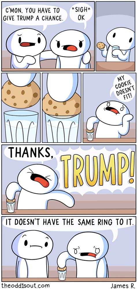 Thanks, TRUMP | Funny comics, Odd1sout comic, Theodd1sout comics