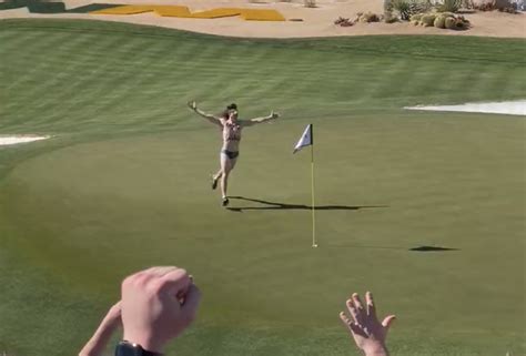 Mulleted Streaker Takes To The 16th Green At The Phoenix Open - Free Beer and Hot Wings