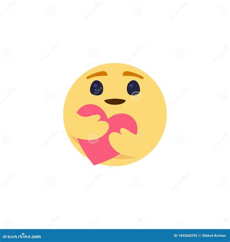 Cute Smiling Emoji with Heart. Love, Kindness Symbol Stock Vector - Illustration of happy ...