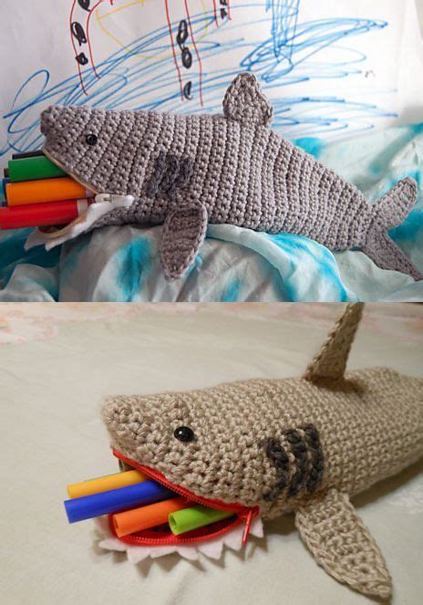 SHARK WEEK! Free pattern and crochet roundup | Crocheted shark pattern ...