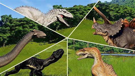 ALL HYBRID DINOSAUR || JURASSIC WORLD EVOLUTION - YouTube