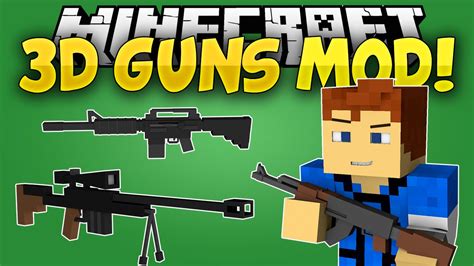 Minecraft Mods: 3D Guns Mod - GUNS IN MINECRAFT! [Snipers and Shotguns ...