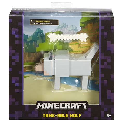 Mattel Minecraft Action Figure Tame-Able Wolf - Shop Action Figures ...