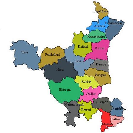 Haryana Map - Hindi Ki Guide