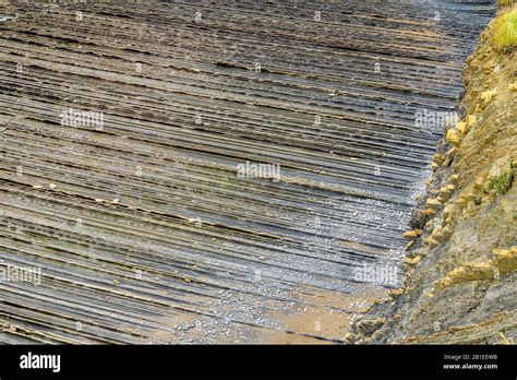 Remarkable flysch formations of Deba, Basque Coast Geopark, Basque ...