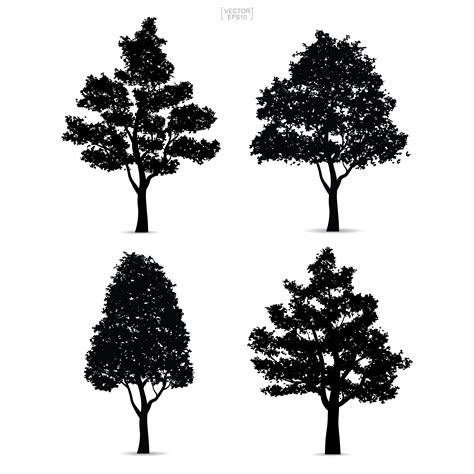 Apple Tree Silhouette Vector Art, Icons, and Graphics for Free Download