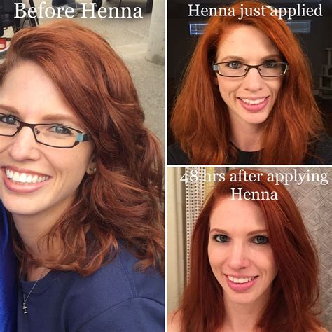 Henna hair: before and after pics. Plus 48 hours after to show oxidization change ️ | Henna hair ...