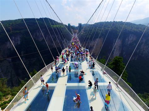 World’s Longest And Highest Glass Bridge In China Closes Due To High Demand