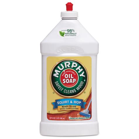 Murphy Pure Vegetable Oil Soap Safely Cleans Wood Squirt & Mop Natural ...