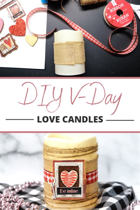 DIY Valentine's Day Candle • Six Dollar Family