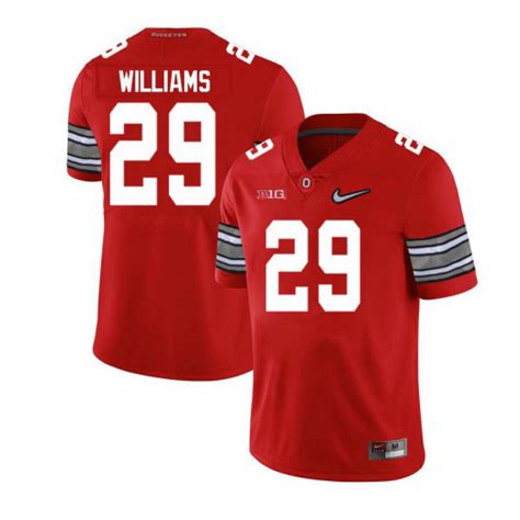 Red Black Ohio State Buckeyes Kourt Williams Jersey 29