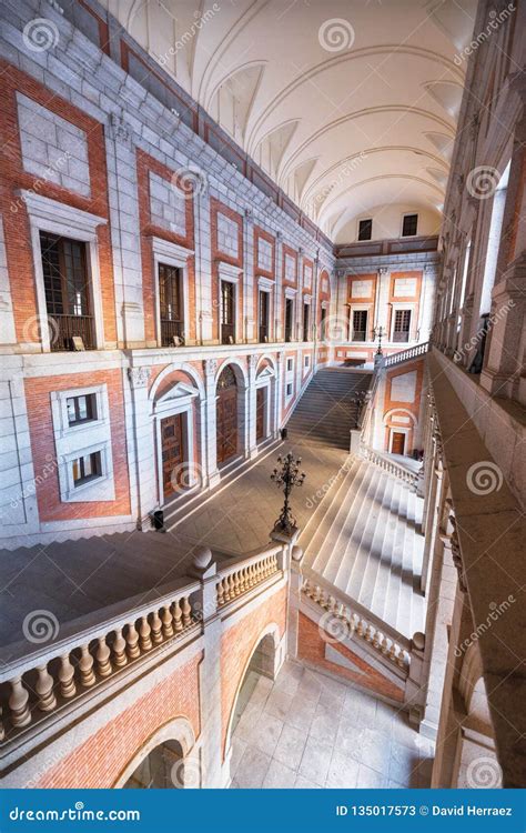 Toledo, Spain - December 16, 2018: Interior Courtyard of Alcazar of Toledo, Castilla La Mancha ...