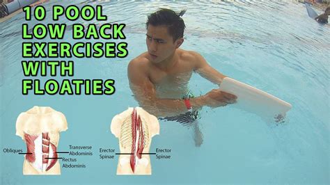 10 pool low back exercises with floats – Artofit