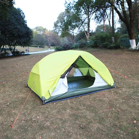 Outdoor 2 Person 4 Season Tent ultralight Super Waterproof Ultralight Camping Tent Double layer ...