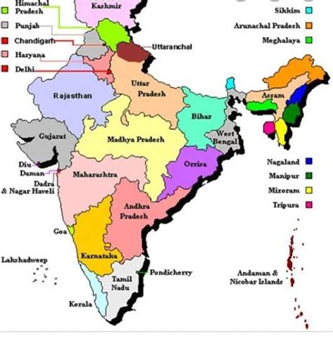 what are 9 union territories in India 2020 - Brainly.in