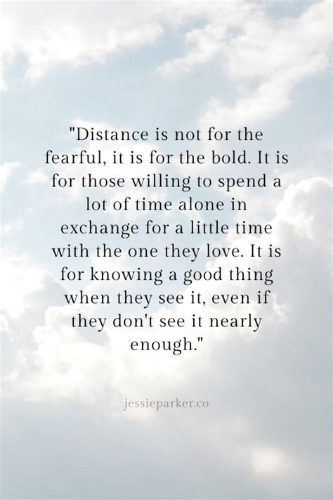 Long Distance Relationship Quotes - Jessie Parker