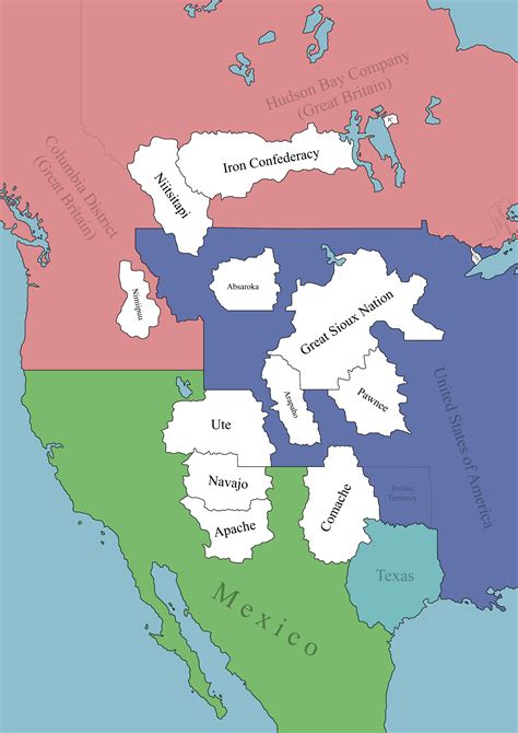 Victoria 3 Map - North American Tribes in 1836 : r/victoria3