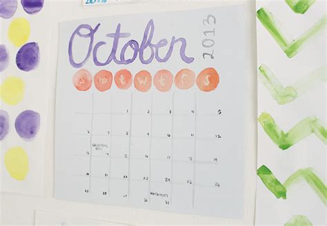 DIY Watercolor Calendar - Why Don't You Make Me?