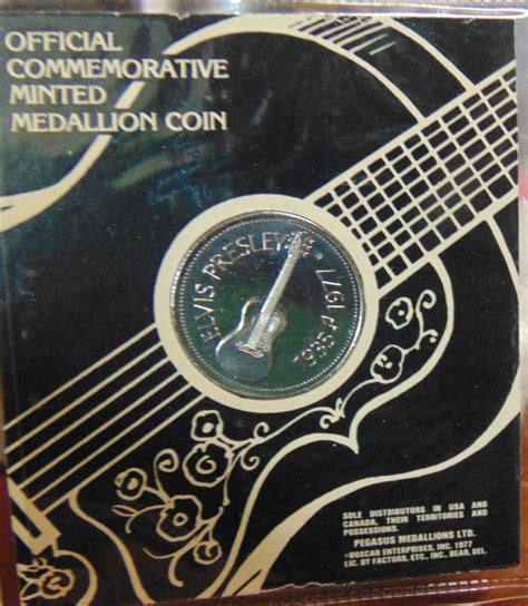 Elvis Presley 1977 Official Commemorative Minted Medallion Coin & Book ...