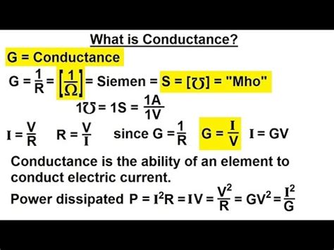 Electrical Engineering: Basic Laws (4 of 31) What is Conductance? - YouTube