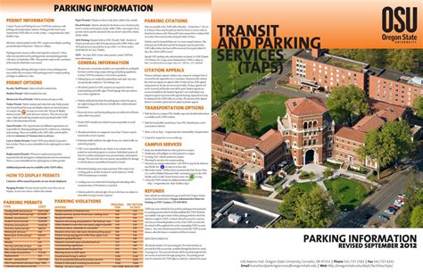 PARKING INFORMATION - Oregon State University