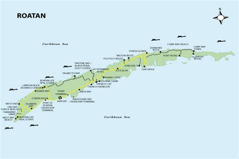 Roatan Island Maps | Roatan Honduras Travel Guide