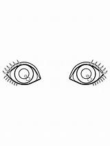 Eyes Coloring Pages For Kids sketch template