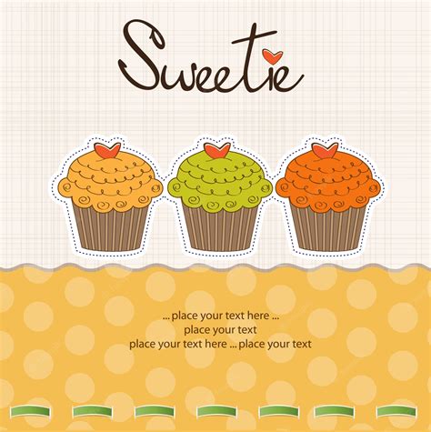 Premium Vector | Birthday cupcake