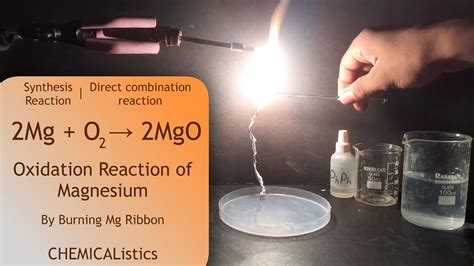 Oxidation reaction of Magnesium | Reaction of Magnesium with Oxygen | CHEMICAListics - YouTube