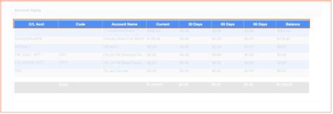 City Ledger Accounting AGING Report (Cloud)