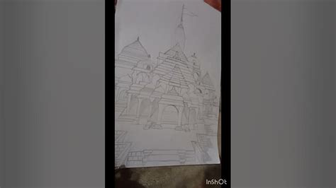 ram ayodhya mandir pencil drawing#shortsvideo #trending #viral #drawing ...