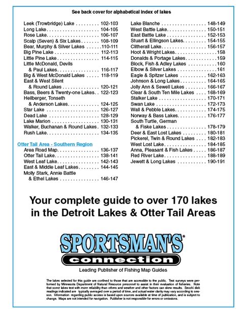 TheMapStore | Sportsman's Connection Detroit Lakes & Otter Tail ...