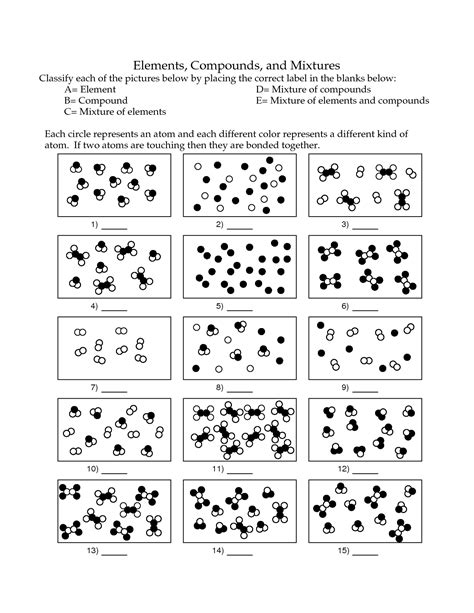 17 Elements Compounds And Mixtures Worksheet Answer Key / worksheeto.com