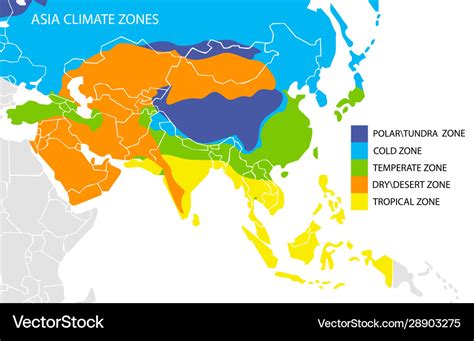 Climate Map Of Asia