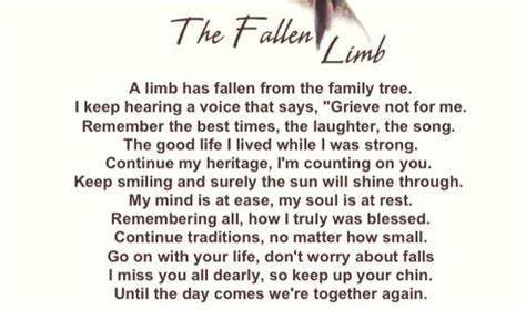 Fallen Limb | Saying Goodbye | Pinterest