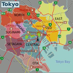 Complete Japan Tokyo City Map for Travelers | Tokyo City Japan Airport Metro Subway Travel Map