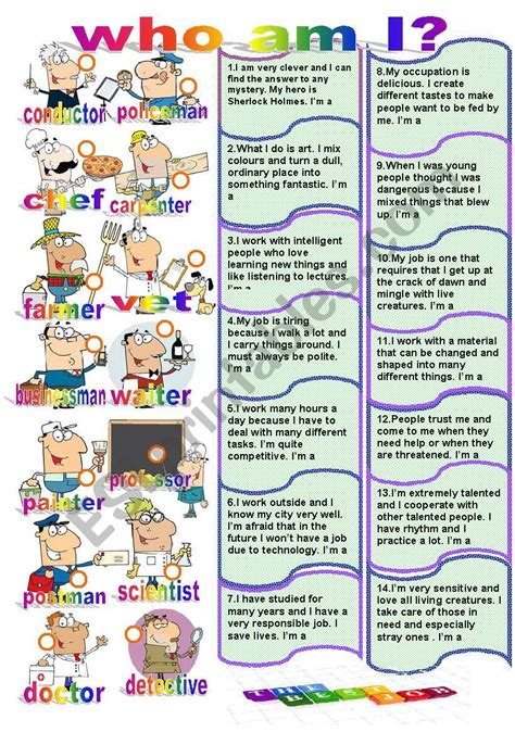 Who Am I Worksheet – Pro Worksheet