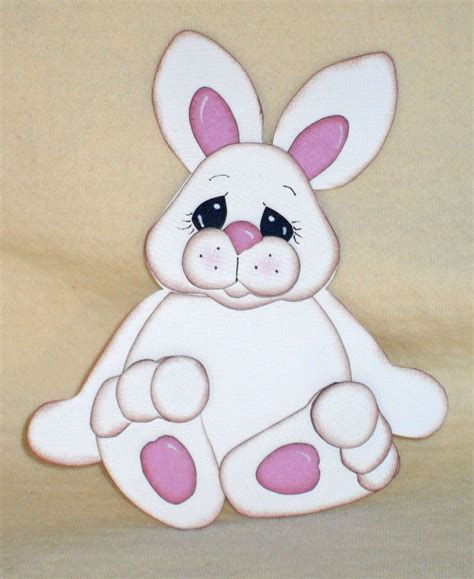 Rabbit (Scrapbook Paper Piecings) Easter Paintings, Paper Piecing Scrapbooking, Easter Door ...