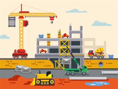 construction infographic template vector 02 free download