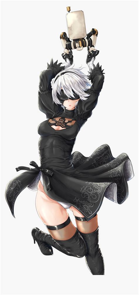 Nier Automata 2b Concept Art, HD Png Download , Transparent Png Image ...